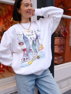 Mure + Grand New York City NYC doodles illustration hoodie sweatshirt souvenir